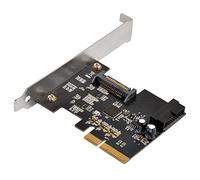 SilverStone Technology Scheda PCIe USB 3.1 Gen2 con connettore interno a 19 pin più Pericom ReDriver ECU04-E