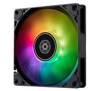 SilverStone Technology SST-AS90B-ARGB - Air Slimmer Ventola sottile da 92 mm con prestazioni migliorate, PWM ed effetto luce ARGB
