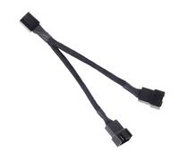 SilverStone Technology SST-CPF01-USA Splitter PWM 2 a 1 in guaina nera CPF01-Usa