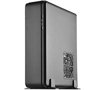 SilverStone Technology SST-FTZ01B-E - Case in alluminio Unibody ITX con fattore di forma ridotto con riser PCI-E e supporto PSU ATX, nero