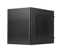 SILVERSTONE Technology SUGO 16, nero, telaio a cubo Mini-ITX con struttura in acciaio, SST-SG16B (nero)