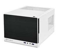 Silverstone Tek mini-dtx Small Form Factor ITX, custodia per computer con pannello anteriore in rete casi White/Black (Quiet)