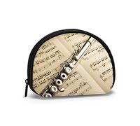 Silverte on Music Score Polar Bear Family Portamonete Portafogli Cambia Pouch Funky Portachiavi Cerniera Piccole borse per trucco cosmetico