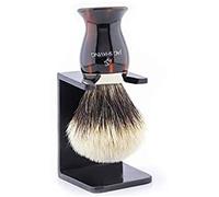 Silvertip - Pennello da barba per capelli con manico in resina, in plastica, da uomo