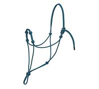 Silvertip, Weaver Leather, Cavezza in Corda con Quattro Nodi, Taglia L, Colore: Blu/Nero