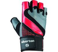 Silverton Power Grid Guanti, Unisex, 43810S, Schwarz/Rot/Grau, S