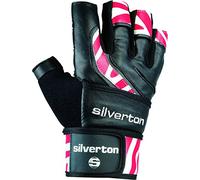 Silverton Power Stripes Guanti, Unisex, 43510S, Schwarz/Rot, S