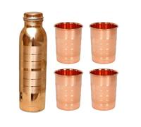 Silvertouch Borraccia Sottovuoto Bottiglia Acqua Rame 1000ML Bicchiere Bicchi...