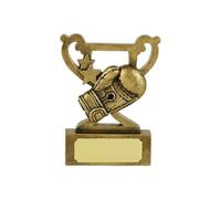 SilverTrophy: Boxing Trophy Star Gold Award - Guantoni da boxe premio Knockout, pugni sul ring, sotto la cintura, pesante, leggero, ideale per competizioni, club.
