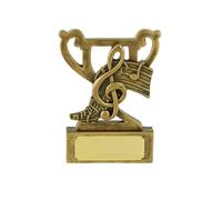 SilverTrophy: Music Award Gold Trophy Prize - Chiave di violino, musical, strumenti, performance, teatro, talent show scolastico, DJ, club, feste, concorsi di talenti, banda, note musicali regalo per
