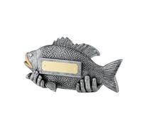 SilverTrophy: Trofeo Pesca Pesca Premio Pescatore, Cattura del Giorno, Carpa, Basso, Sea & Lake Fishing, Coarse & Fly, Match Competition, Fisherman, Rod, Reels & Tackle, Giveaway Gift Award