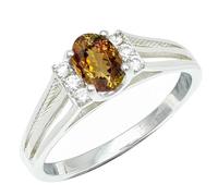 SILVERTROVE Anello argento sterling 925 con Andalusite coltivato in laboratorio pietra preziosa per uomo e donna, gioielli fatti a mano di tutte le taglie CRG1241AZ_47 (15.0)