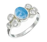 SILVERTROVE in Anello placcato argento con pietra preziosa per uomo e donna gioielli fatti a mano di tutte le taglie CRG1261AA