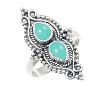 SILVERTROVE in Anello placcato argento con pietra preziosa per uomo e donna gioielli fatti a mano di tutte le taglie CRG1273AA