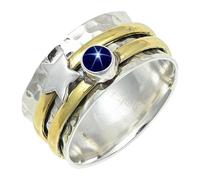 SILVERTROVE in Anello placcato argento con pietra preziosa per uomo e donna gioielli fatti a mano di tutte le taglie CRG1266AA