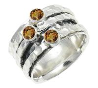 SILVERTROVE in Anello placcato argento con pietra preziosa per uomo e donna gioielli fatti a mano di tutte le taglie CRG1269AA