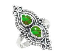 SILVERTROVE in Anello placcato argento con pietra preziosa per uomo e donna gioielli fatti a mano di tutte le taglie CRG1273AA
