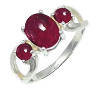 SILVERTROVE in Anello placcato argento con pietra preziosa per uomo e donna gioielli fatti a mano di tutte le taglie CRG1264AA