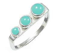 SILVERTROVE in Anello placcato argento con pietra preziosa per uomo e donna gioielli fatti a mano di tutte le taglie CRG1265AA