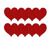 Silverware Holder - 10-Piece Heart Flatware Bags | Felt Fork and Spoon Holders For Valentine's Day, Wedding, Birthday, Mother's Day, Engagement Parties, Perfect For Romantic Dinners And Special