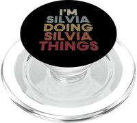 Silvia Name Silvia Personalized Name First Given PopSockets PopGrip per MagSafe