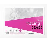 Silvine A3 Professional Tracing Pad. 50 Sheets of Quality Lightweight Tracing Pa