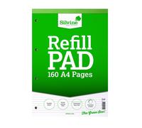 Silvine A4 Ricarica Pad 160 Fogli Ufficio Carta a Righe Tinta Grafico Quadrato