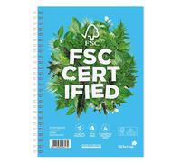 Silvine A5 Premium FSC Wirebound Notebook - Ruled Feint, 160 Pages of FSC Certif