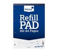 Silvine - Blocco di carta formato A4 a quadretti (6 pacchi da 80 fogli) (SG13736