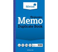 SILVINE DUP BOOK 8.3X5 MEMO NCR 701-T