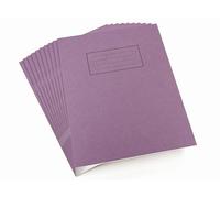 Silvine EX100 - Quaderno a righe con margine 80 pagine, 229 x 178 mm 10 pezzi viola