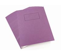 Silvine Exercise Book 229 x 178mm Ruled with Margin Purple (10 Pack) 9x7 Lined P