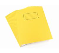 Silvine Exercise Book 229 x 178mm Ruled with Margin Yellow (10 Pack) 9x7 Lined Y