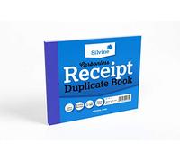 Silvine Libro per ricevute duplicato senza carbone, 12,7 x 10,2 cm, numerato da 1 a 50 con foglio indice