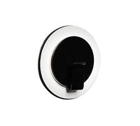silwy® gancio magnetico "CLEVER" NERO incl. pad in gel nano metallico BIANCO
