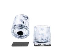 silwy® HIGH-TECH bicchieri magnetici in plastica con cuscinetti in gel nano in metallo - bicchieri da campeggio antiscivolo, accessori per barche e yacht (tumbler // 0,25 l // set di 2)
