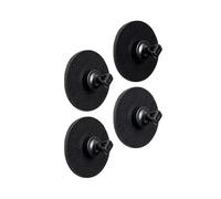 silwy® Magnet Pins Flex incl. Metallo Nano Gel Pads Nero - Perfetto per Note, Carte e Poster