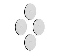 silwy® Metal Nano Gel Pads in similpelle/Set di 4 in bianco/grande 6,5 cm
