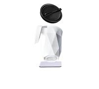 silwy® tazza con manico in plastica TO-GO incl. pad in gel nano metallico BIANCO