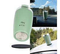 Silwy® - Tazza termica magnetica "TO GO SAGe", con cuscinetto in nano-gel in metallo, di alta qualità, in acciaio inox, a prova di perdite, mantiene le bevande calde per 3 ore, per campeggiatori, a