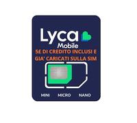 SIM 100% anonima Lycamobile UK +44, già pronta all’uso con £5 DI CREDITO INCLUSI E GIA' CARICATI SULLA SIM, utilizzabile in Italia, contratto a consumo. Nessuna attivazione richiesta! Plug&Play