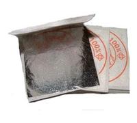 sim gold leaf Confezione da 50 Fogli Argento Alimentare, 40 X 40 mm, 100% commestibile