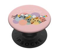Simaenaga Hokkaido Bird Strumento Musicale Tromba Sax Violino Chitarra Amante della Musica PopSockets PopGrip Adesivo