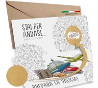 SIMAITALIA Biglietto Viaggio Sorpresa per Occasioni Speciali da Grattare - Divertente Regalo per Viaggiatori Personalizzabile