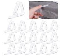 simarro 16 clip per tovaglia in plastica trasparente, clip trasparenti per tovaglia, per riunioni, matrimoni, casa, feste, eventi interni ed esterni (5,5 x 4 x 4 cm)