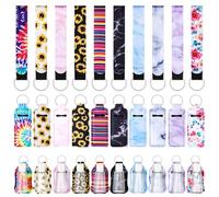 simarro Set di 40 supporti igienizzanti per le mani, include portachiavi disinfettante per le mani, porta rossetto, portachiavi, bottiglie vuote da viaggio, portachiavi da polso, perfetto per viaggi e