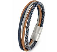 Simaru Bracciale in pelle realizzato in Germania per donne e uomini, bracciale in vera pelle con chiusura in acciaio inox, sorpresa perfetta per il mio grande amore, 3XL - Handgelenkumfang von 21-22cm