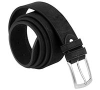 SIMARU Cintura da Uomo in Sughero Buenos Aires Elegante Cintura da Uomo in Sughero con Fibbia in Metallo, Duratura e Vegana ((95cm - M-L), Nero)