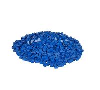 Simba Blox- Simba Toys Blox, 1000 Blaue Bausteine Made in Italy, Set di 4 Pezzi, in Una Scatola, incl. Tazza di riempimento e 100% Compatibile con gettoni noti, Colore Blu, 104114118