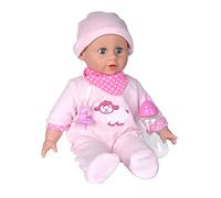 Simba Bambola Laura SBA105140009 – 38 cm – 24 suoni – corpo morbido, occhi che si chiudono